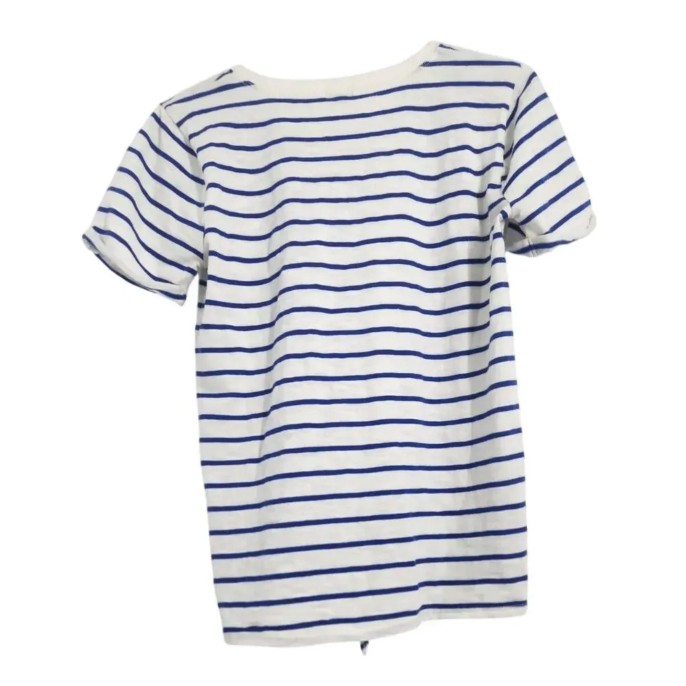 J Crew Short Sleeve Striped Top Womens Size Extra Small XS